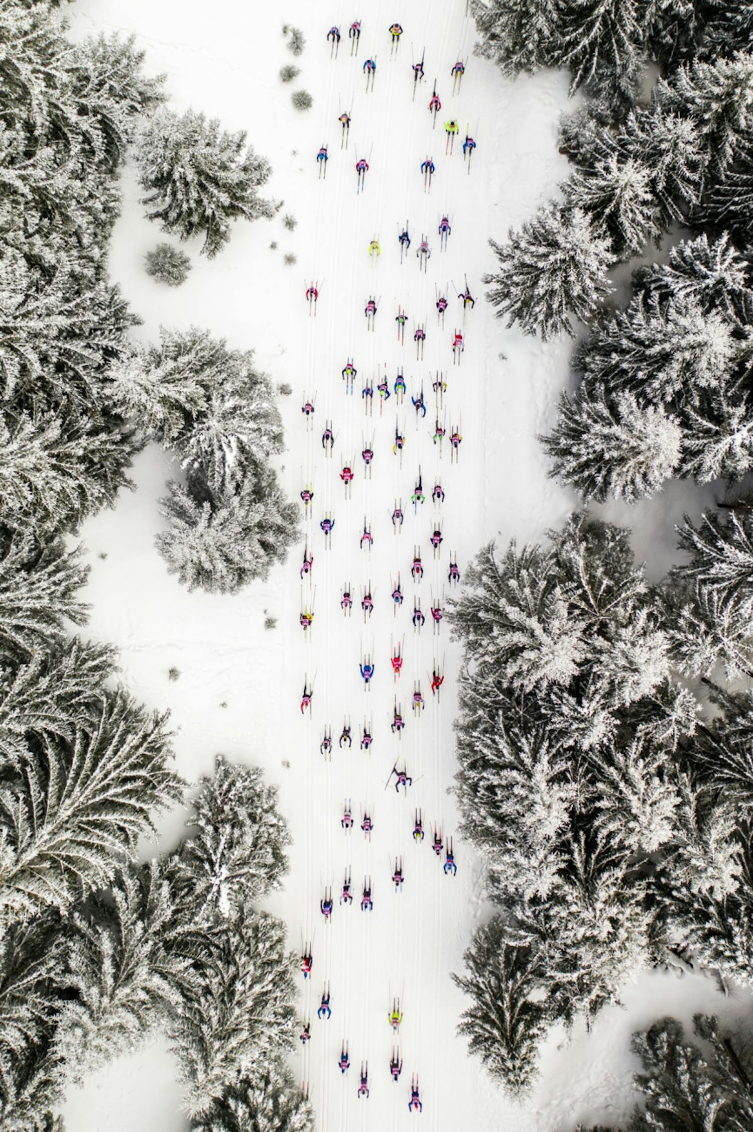 Falling Skiers Årets bästa drönarfoto i kategorin ”Sports”.